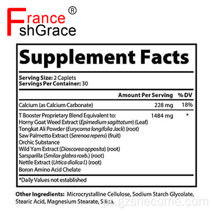 Supplemento de resistência ao manual do corpo do corpo de testosterona dos homens